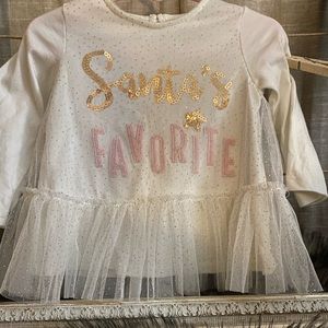 Mud Pie “Santa’s Favorite” Size 9-12 months